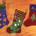 Bota de Navidad en fielto