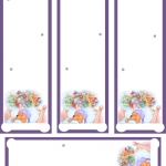 Marcadores de libros de Winnie The Pooh para Navidad
