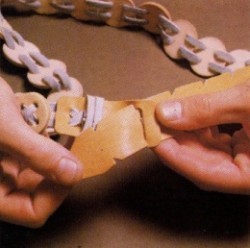 Cinturon artesano de modulos redondos - Artesanias Artesanias