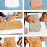 Cromatismo sobre una figura en cuero