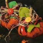 Calabaza de tela polar para Halloween