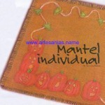 Como hacer un mantel individual para halloween