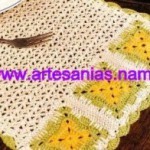 Mantel individual en crochet