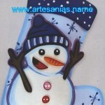 Bota en Goma EVA para Navidad
