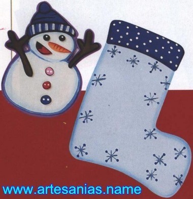 artesanias011 Bota en Goma EVA para Navidad