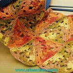 Bufanda en triángulos de crochet