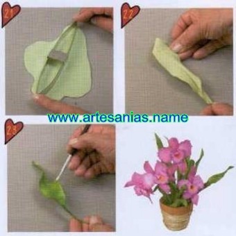 artesanias061 Orquídeas en Porcelana fría para San Valentin