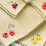 Hacer servilletas con bordados artesanales