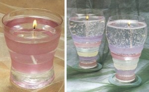 Velas transparentes 300x186 Artesania con velas