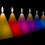 Artesanía para hacer velas coloridas
