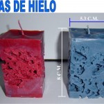 Artesanía para hacer velas con hielo
