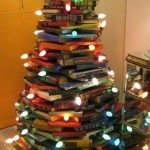 Hacer un árbol de navidad con libros