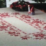 Artesanía para ser manteles de navidad a mano