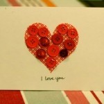 Artesanía para hacer tarjeta romántica