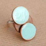 Artesanía para decorar un anillo con monedas