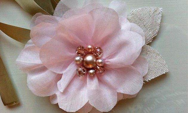 Flor de Tela Artesania Artesanía para hacer una flor de tela